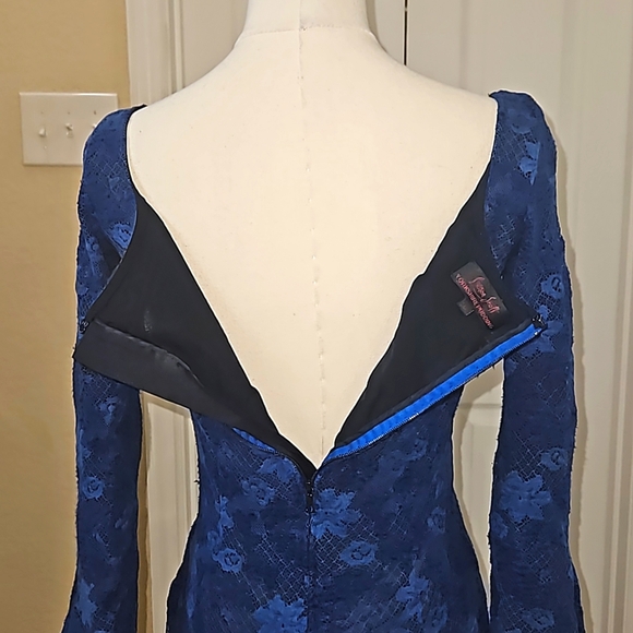 L'Wren Scott Stretch-Lace Floral Midi Dress - Picture 7 of 12